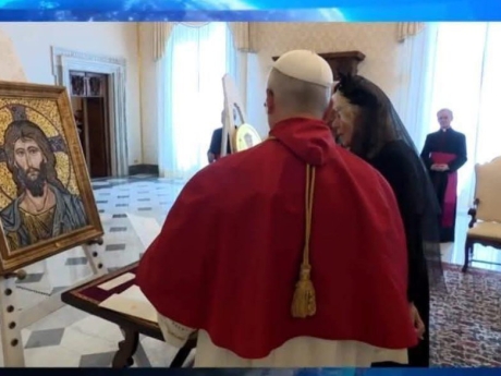 Cristo Pantocratore della Basilica Cattedrale di Cefalù - Dono del Papa ai Reali d'Inghilterra