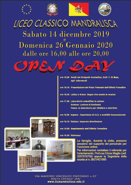 mandralisca, open day