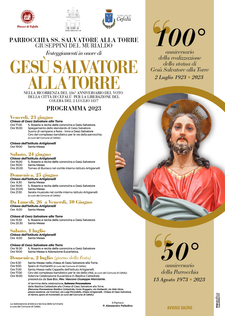 Festeggiamenti Gesù Salvatore alla Torre - Programma